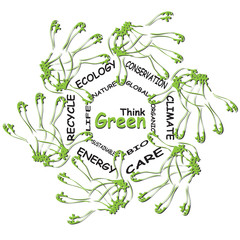 Conceptual health word cloud