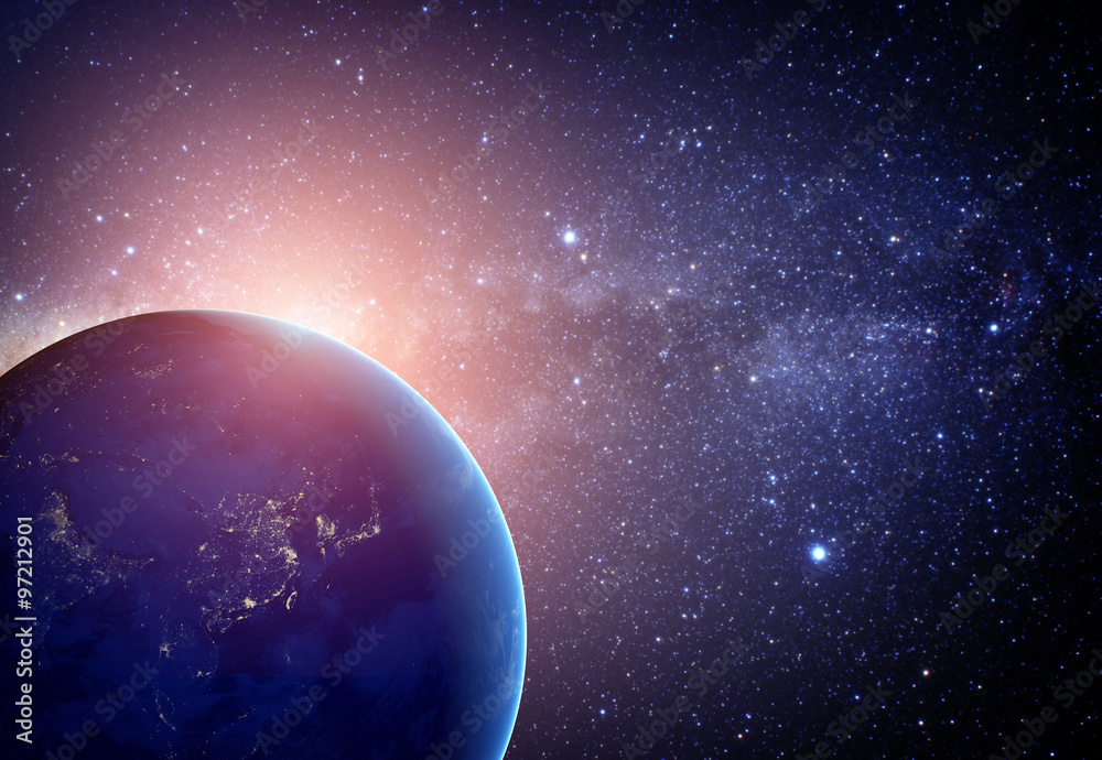 Wall mural planet earth from the space. some elements of this image furnish