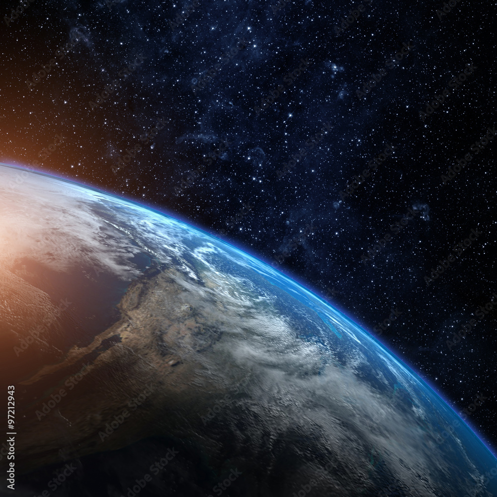 Wall mural planet earth from the space. some elements of this image furnish