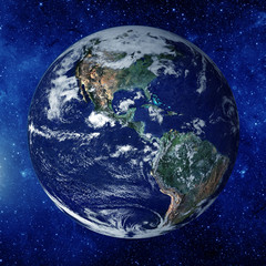 Planet earth from the space. Some elements of this image furnish