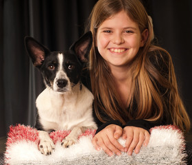 Girl and her dog