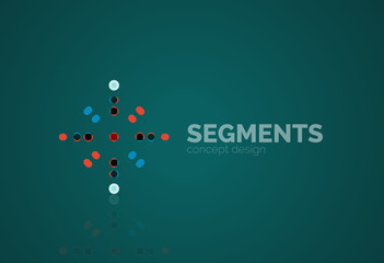 Vector outline minimal abstract geometric logo