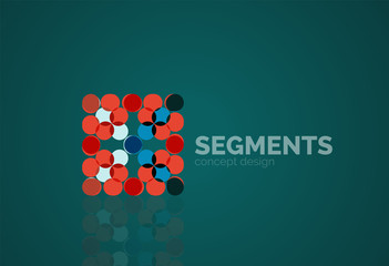 Vector outline minimal abstract geometric logo