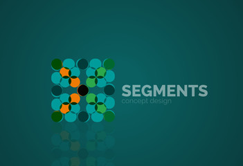 Vector outline minimal abstract geometric logo