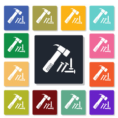 Fototapeta premium Hammer icon