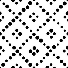 Seamless Diagonal Stripe and Circle Pattern