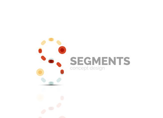 Vector outline minimal abstract geometric logo