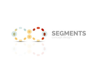 Vector outline minimal abstract geometric logo