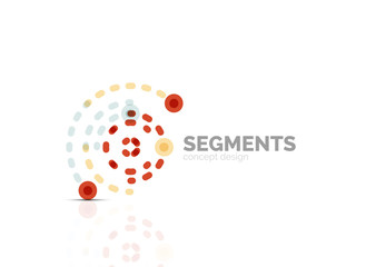 Vector outline minimal abstract geometric logo