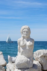 Piran sculpture in Slovenia