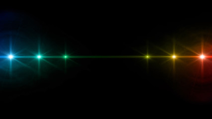 spotlight array rainbow color