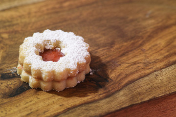 traditional Linzer cookies