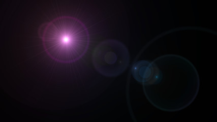 spotlight round circle lens flare pink