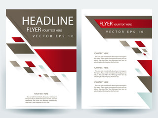 Abstract vector modern flyers brochure / annual report /design templates / stationery with white background in size a4