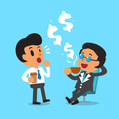 Businessmen have a coffee break