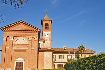Fototapeta premium La chiesa di Grinzane Covour, Langhe, Piemonte
