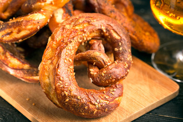 Pile of pretzels