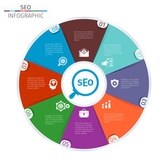 Circle infographic template