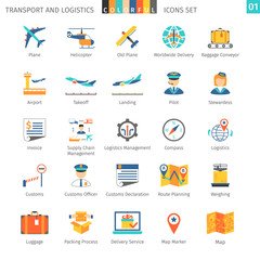 Transport Colorful Set 01