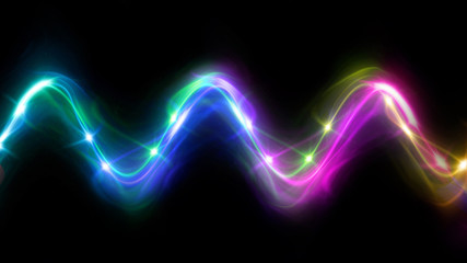 wave lens flares pattern