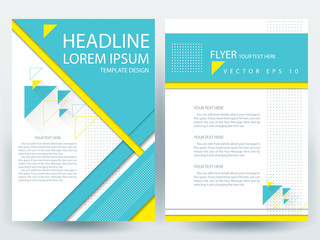 Abstract vector modern flyers brochure / annual report /design templates / stationery with white background in size a4