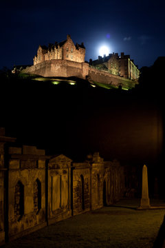 Edinburgh Castle At Night 