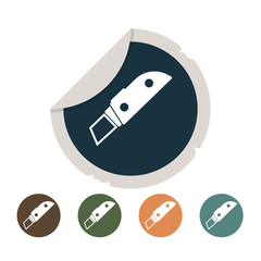 Stationery knife icon