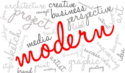 Modern Business Word Cloud