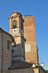 La chiesa e la Torre di Barbaresco, Langhe, Piemonte