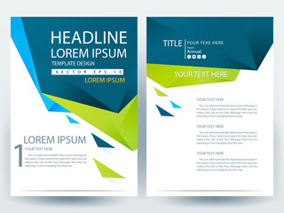 Abstract vector modern flyers brochure / annual report /design templates / stationery with white background in size a4