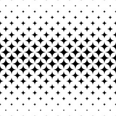 Seamless curved star pattern design vector