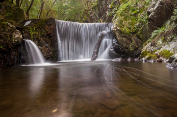 Creek at Lousa castle in Portugal