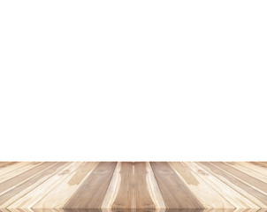Wooden floor isolated