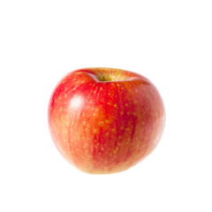 Red apple fruit isolated on white background