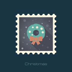 Christmas wreath stamp