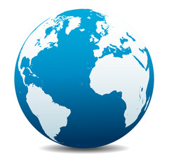 Europe, North and South America, Africa Global World