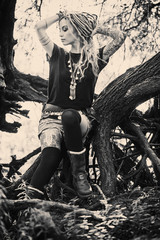 Naklejka premium oriental fashion