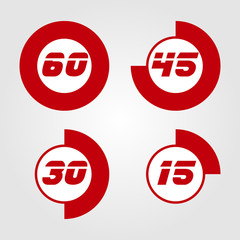 Lovely red timer set