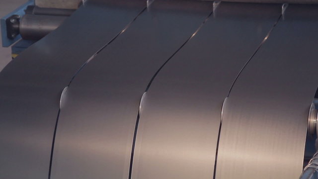 cut sheet metal on the factory machine 2