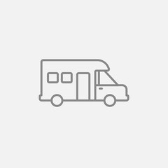 Motorhome line icon.