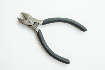 pliers on the white background
