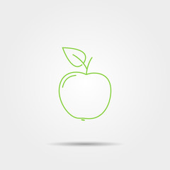 Apple linear icon