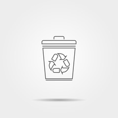 Trash can icon