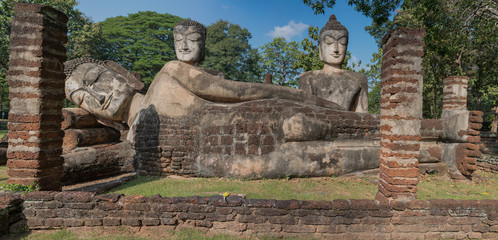 Impressive Buddha Statue at Kamphaeng Phet Historical Park
