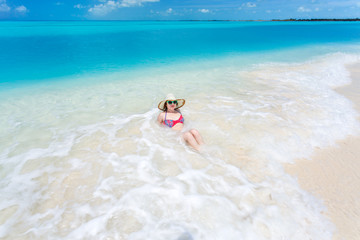 Young woman on the beach