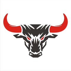 Bull red horn