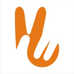 peaceful two fingers orange