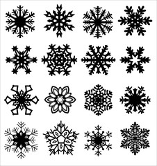 Snowflake silhouette