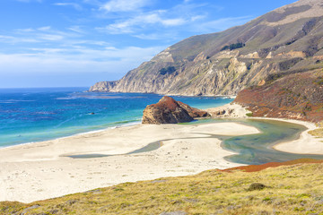California coastline along Pacific Coast Highway, USA