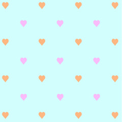 Fototapeta na wymiar Valentine's day background. Pattern with hearts.